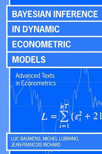 Cover image for Bayesian Inference in Dynamic Econometric Models