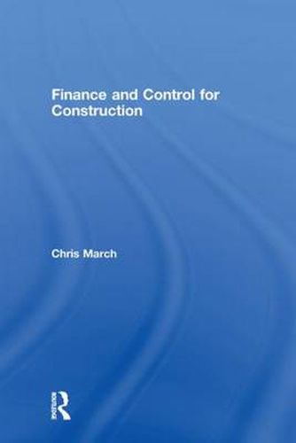 Cover image for Finance and Control for Construction