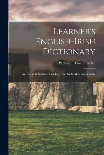 Cover image for Learner's English-Irish Dictionary