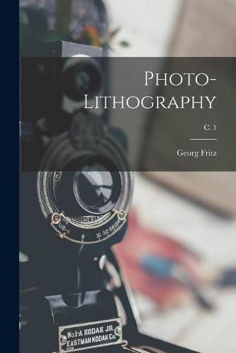 Cover image for Photo-lithography; c. 1