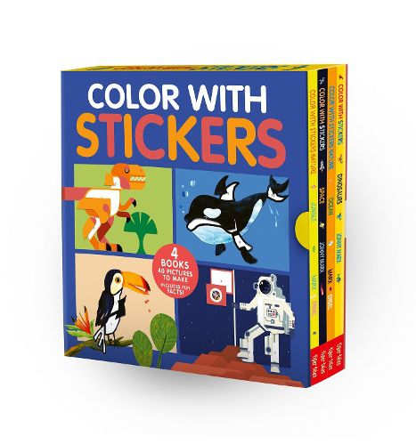 Color with Stickers 4-Book Boxed Set