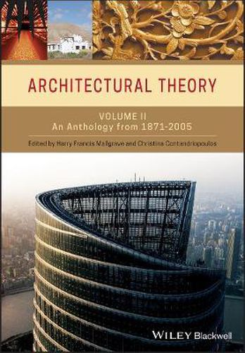 Cover image for Architectural Theory: An Anthology from 1871 to 2005