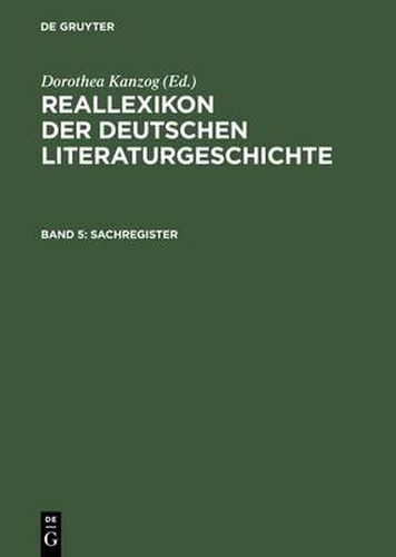 Cover image for Sachregister