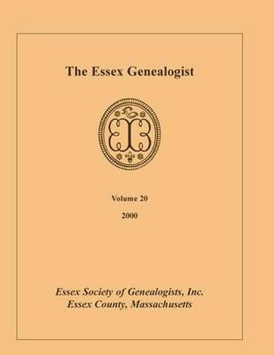 Cover image for The Essex Genealogist, Vol. 20, 2000