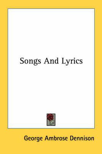 Cover image for Songs and Lyrics