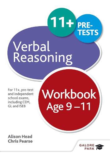 Cover image for Verbal Reasoning Workbook Age 9-11: For 11+, pre-test and independent school exams including CEM, GL and ISEB