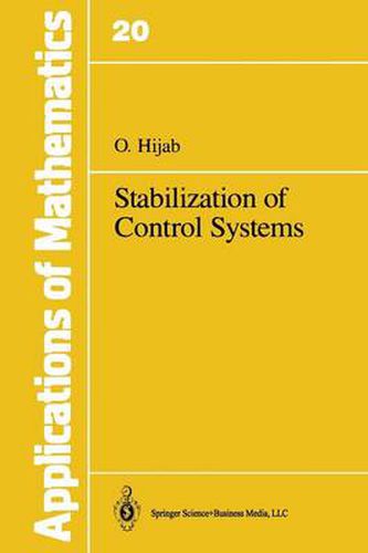 Cover image for Stabilization of Control Systems