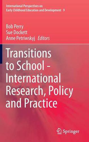 Cover image for Transitions to School - International Research, Policy and Practice