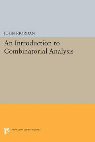 Cover image for An Introduction to Combinatorial Analysis