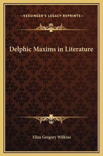 Cover image for Delphic Maxims in Literature