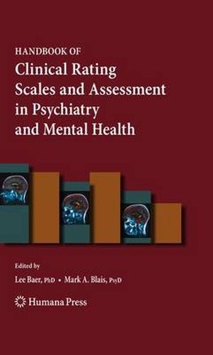 Cover image for Handbook of Clinical Rating Scales and Assessment in Psychiatry and Mental Health