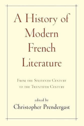 Cover image for A History of Modern French Literature