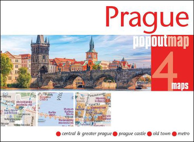 Cover image for Prague PopOut Map - pocket size, pop up map of Prague city centre