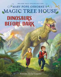 Cover image for Magic Tree House Deluxe Edition: Dinosaurs Before Dark