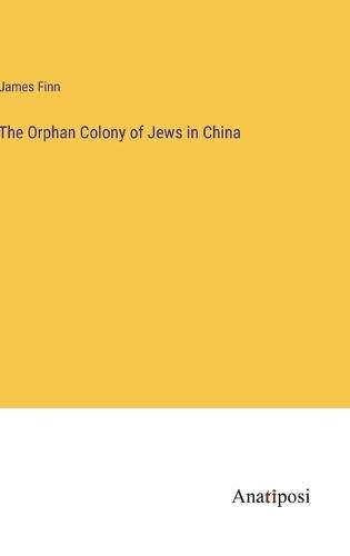 Cover image for The Orphan Colony of Jews in China