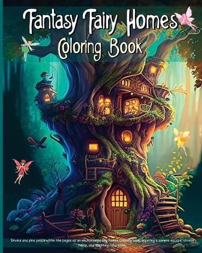 Cover image for Fantasy Fairy Homes Coloring Book