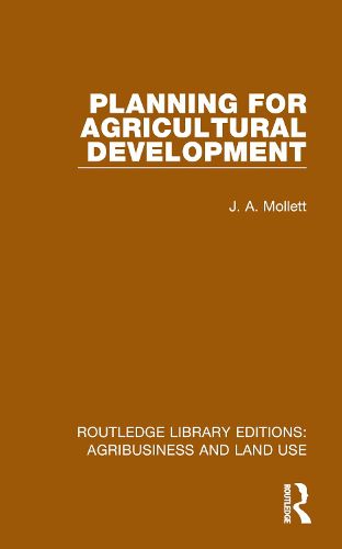 Cover image for Planning for Agricultural Development