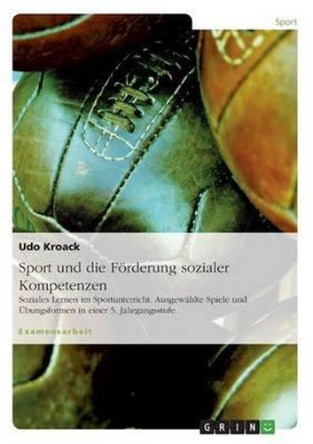 Cover image for Sport Und Die Forderung Sozialer Kompetenzen