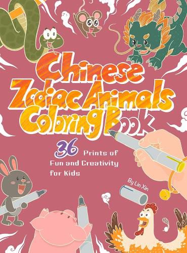 Cover image for Chinese Zodiac Animals Coloring Book