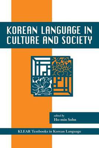 Cover image for Korean Language in Culture and Society