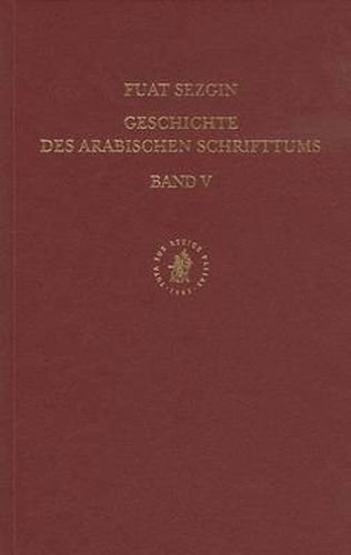 Cover image for Geschichte des arabischen Schrifttums, Band V: Mathematik. Bis ca. 430 H