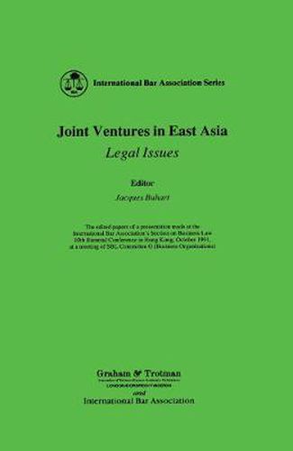 Cover image for Joint Ventures in East Asia:Legal Issues