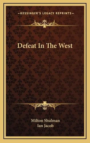 Cover image for Defeat in the West