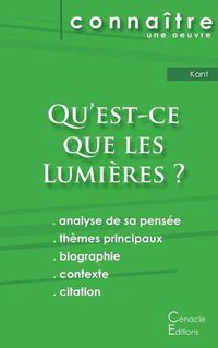 Cover image for Fiche de lecture Qu'est-ce que les Lumieres ? De Emmanuel Kant (Analyse philosophique de reference et resume complet)