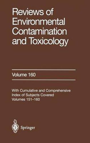 Cover image for Reviews of Environmental Contamination and Toxicology: Continuation of Residue Reviews