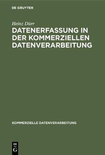 Cover image for Datenerfassung in der kommerziellen Datenverarbeitung