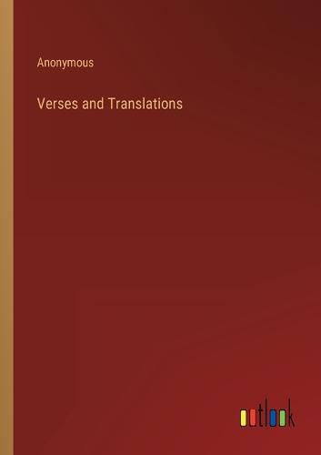Cover image for Verses and Translations