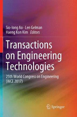 Cover image for Transactions on Engineering Technologies: 25th World Congress on Engineering (WCE 2017)
