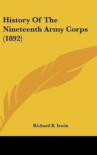 Cover image for History of the Nineteenth Army Corps (1892)