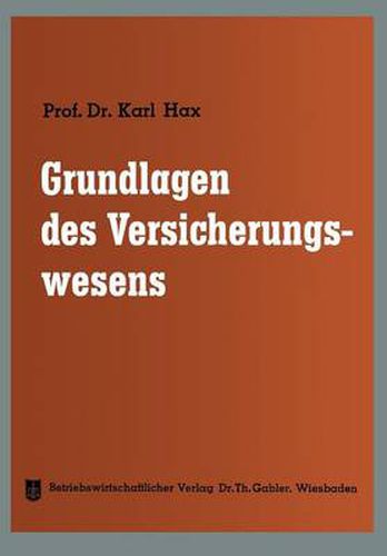 Cover image for Grundlagen Des Versicherungswesens