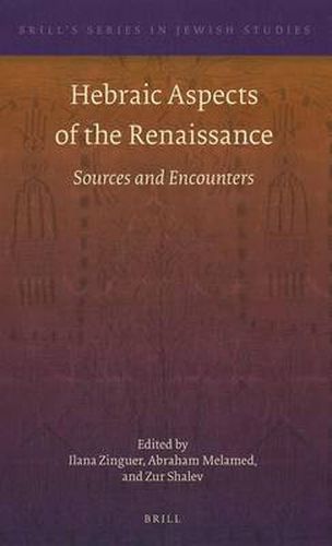 Cover image for Hebraic Aspects of the Renaissance: Sources and Encounters