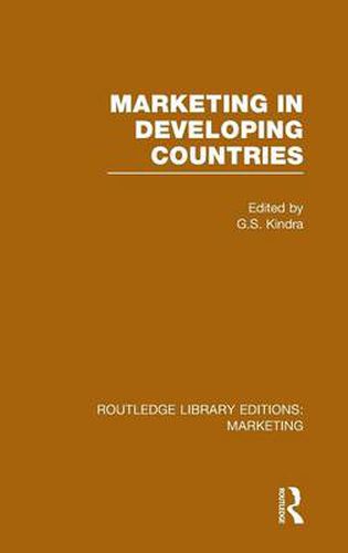 Cover image for Marketing in Developing Countries (RLE Marketing)