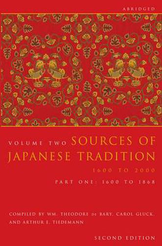 Cover image for Sources of Japanese Tradition