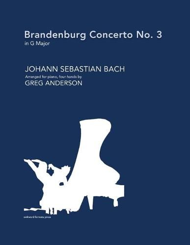 Cover image for Brandenburg Concerto No. 3 in G major (arranged for piano, four-hands)