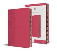 Cover image for KJV Holy Bible, Large Print Medium format, Fucsia Faux Leather w/Ribbon Marker, Red Letter, thumb Index