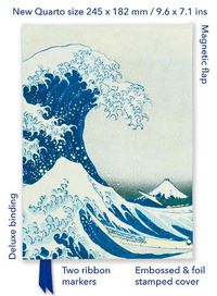 Cover image for Katsushika Hokusai: The Great Wave (Foiled Quarto Journal)