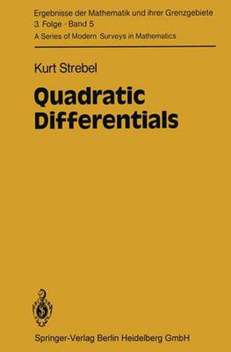 Cover image for Quadratic Differentials