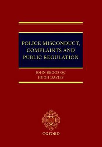 Cover image for Police Misconduct, Complaints, and Public Regulation