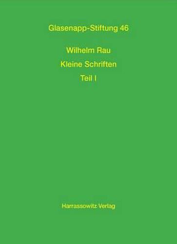 Wilhelm Rau Kleine Schriften
