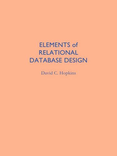 Cover image for Elements of Relational Database Design