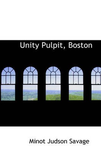 Cover image for Unity Pulpit, Boston