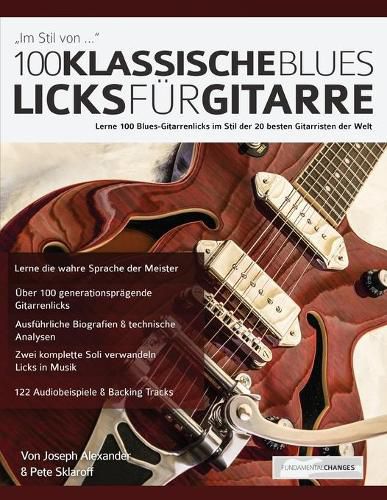 Cover image for 100 Klassische Blues-Licks fu&#776;r Gitarre