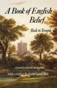 Cover image for A Book of Engish Belief: Bede to Temple