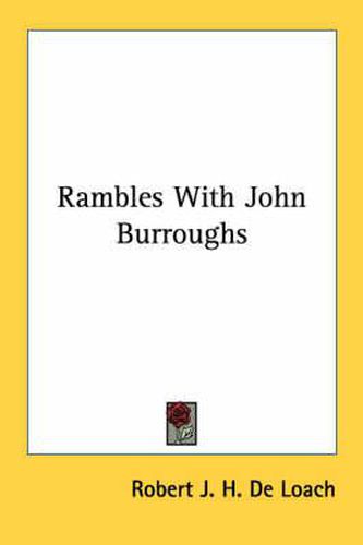 Cover image for Rambles with John Burroughs