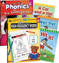 Cover image for Learn-At-Home: Phonics Pre-K Learning Bundle (2): 5-Book Set