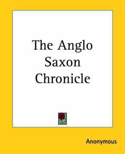 Cover image for The Anglo Saxon Chronicle